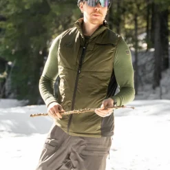 Heat Experience Men's Heated Hunt Vest Olive Green