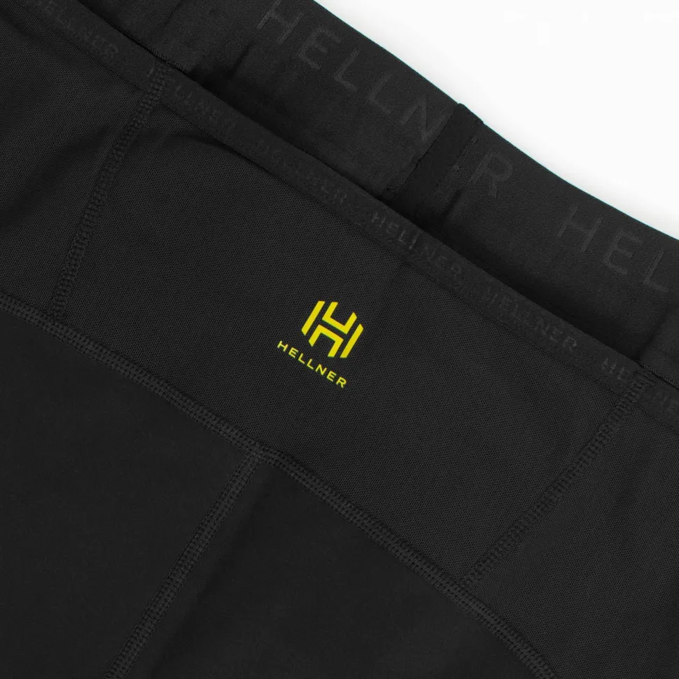 Hellner Men's Compression Full Length Tights Black Beauty