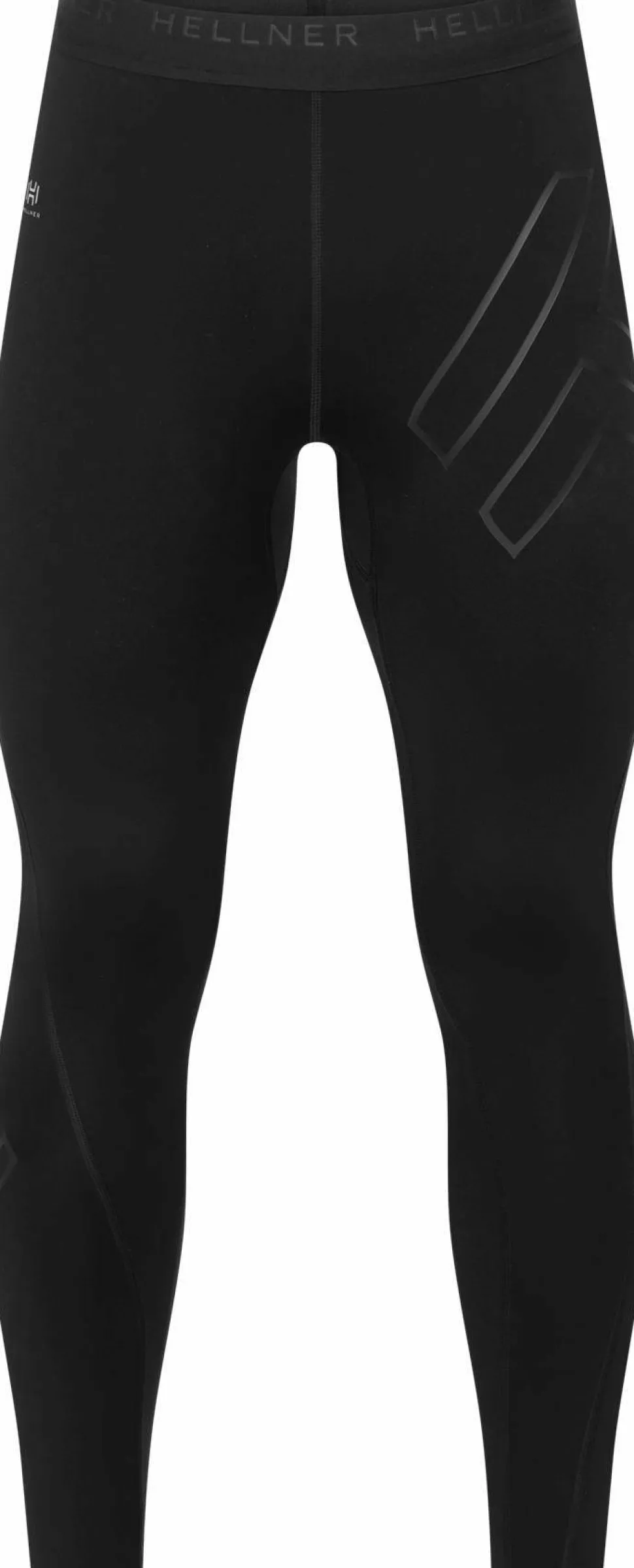 Hellner Men's Compression Full Length Tights Black Beauty