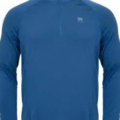 Hellner Men's Core Running Halfzip LS Tee Ensign Blue