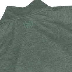 Hellner Men's Nunis Halfzip Long Sleeve Tee Laurel Wreath Melange
