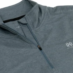 Hellner Men's Nunis Halfzip Long Sleeve Tee Stormy Weather