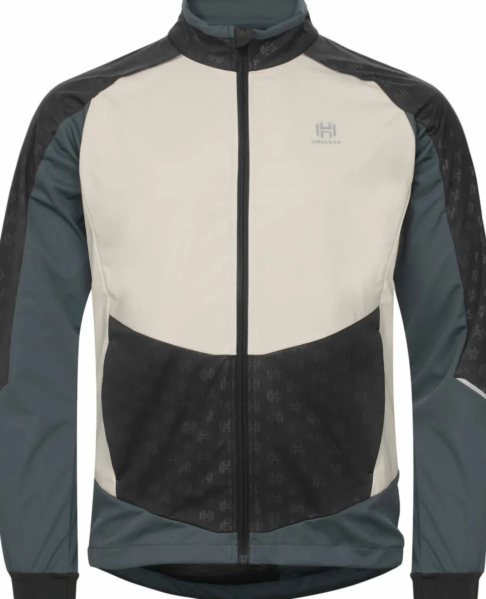 Hellner Men's Sårjås XC Ski Jacket Stormy Weather/Asphalt/Off White