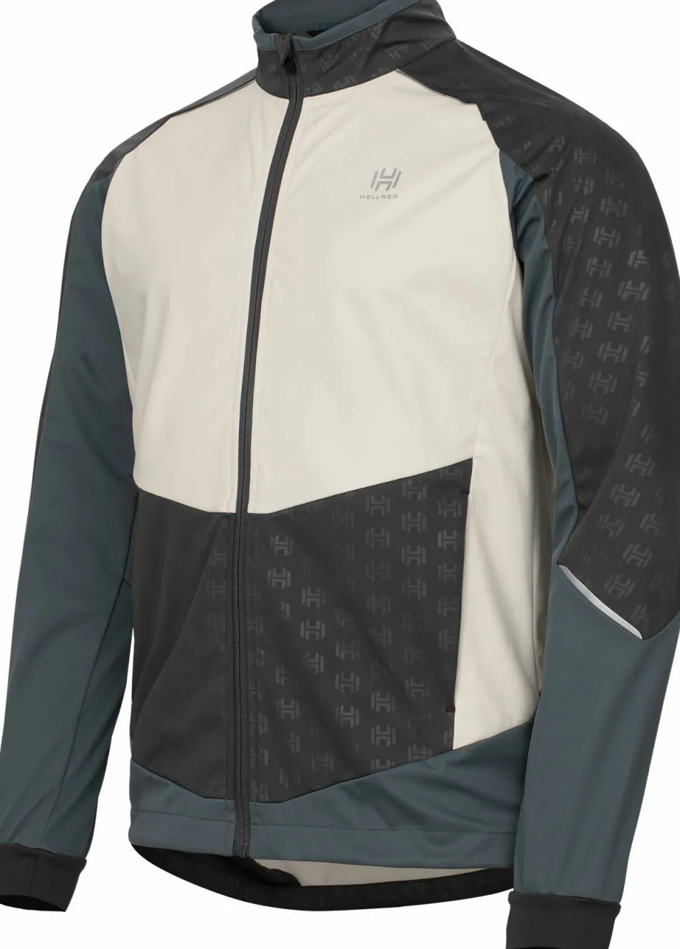 Hellner Men's Sårjås XC Ski Jacket Stormy Weather/Asphalt/Off White