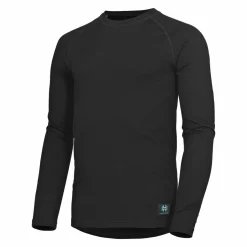 Hellner Men's Wool Warm Base Layer Long Sleeve Black Beauty