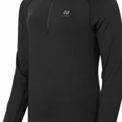 Hellner Women's Core Running Halfzip LS Tee Black Beauty