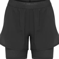 Hellner Women's Kelva 2-In-1 Running Long Tights Black Beauty/black Beauty