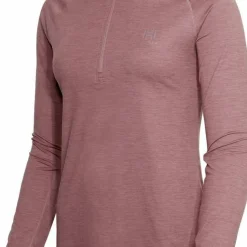 Hellner Women's Nunis Halfzip Long Sleeve Tee Rose Taupe