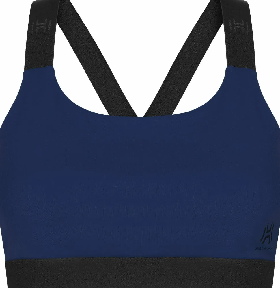 Hellner Women's Tech Sport Bra Dress Blues