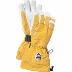 Hestra Army Leather Heli Ski 5-finger Mustard