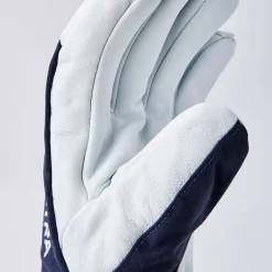 Hestra Army Leather Heli Ski 5-finger Marine