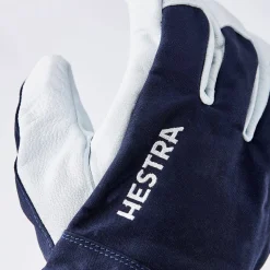 Hestra Army Leather Heli Ski 5-finger Marine