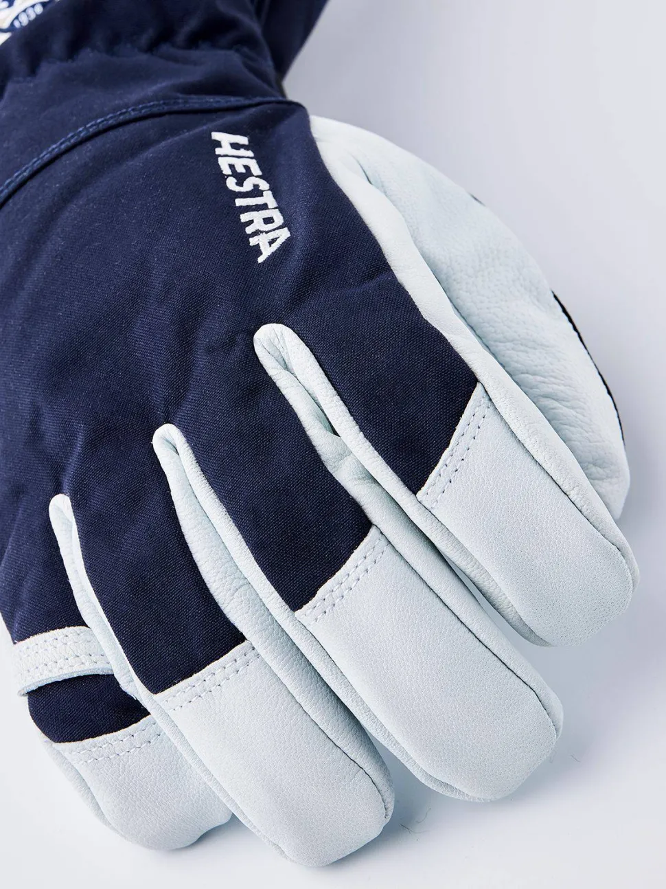 Hestra Army Leather Heli Ski 5-finger Marine