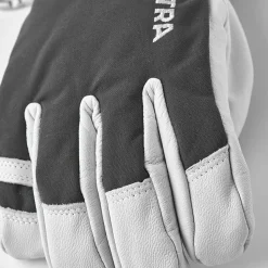 Hestra Army Leather Heli Ski 5-finger Grey