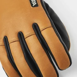Hestra Army Leather Wool Terry 5-Finger Cork