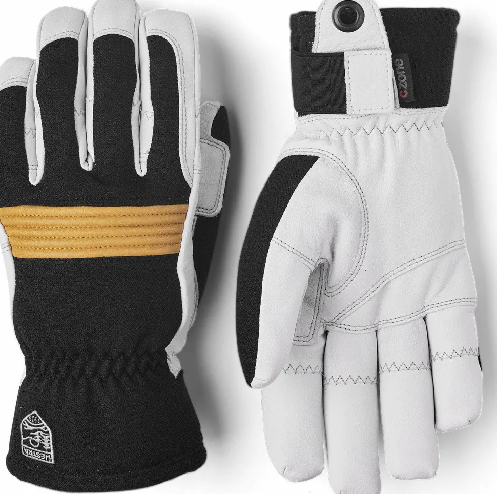 Hestra Couloir 5 Finger Black/Off White