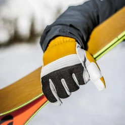 Hestra Couloir 5 Finger Mustard/Off White