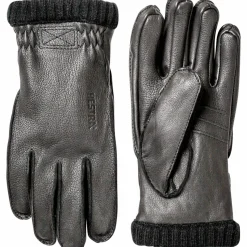 Hestra Deerskin Primaloft Rib Black