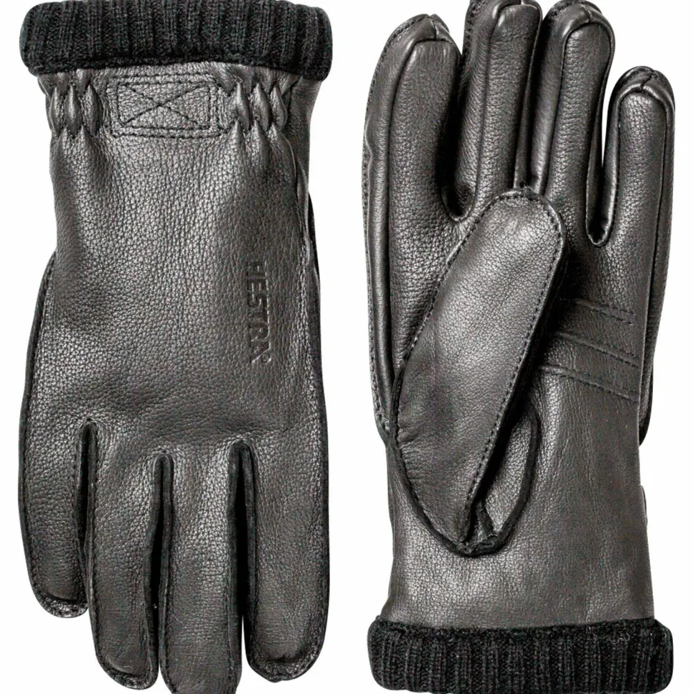 Hestra Deerskin Primaloft Rib Black