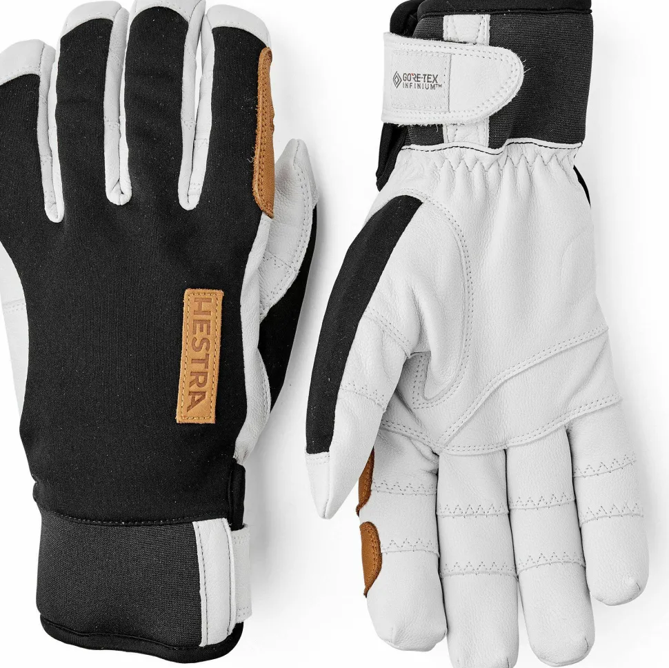 Hestra Ergo Grip Active Wool Terry - 5 Finger Black/Off White