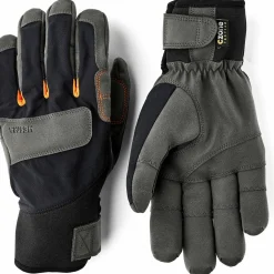 Hestra Ergo Grip Delta HDry - 5 Finger Black/Dark Grey