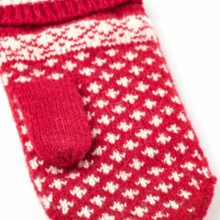 Hestra Kids' Nordic Junior - Mitt Red/Offwhite