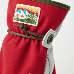 Hestra Kids' Wakayama Jr Mitt Red