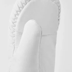 Hestra Leather Box Mitt Off White