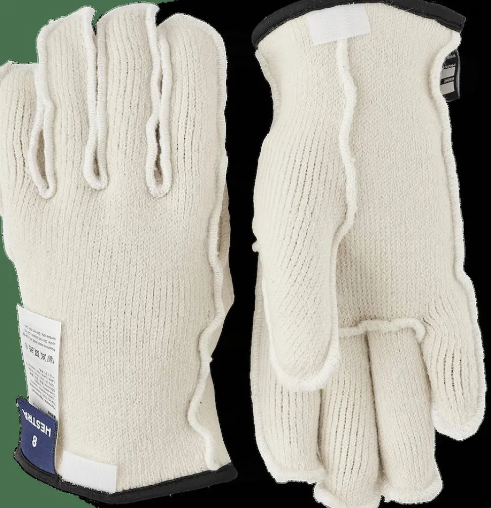 Hestra Wakayama Wool Liner 5-Finger Offwhite