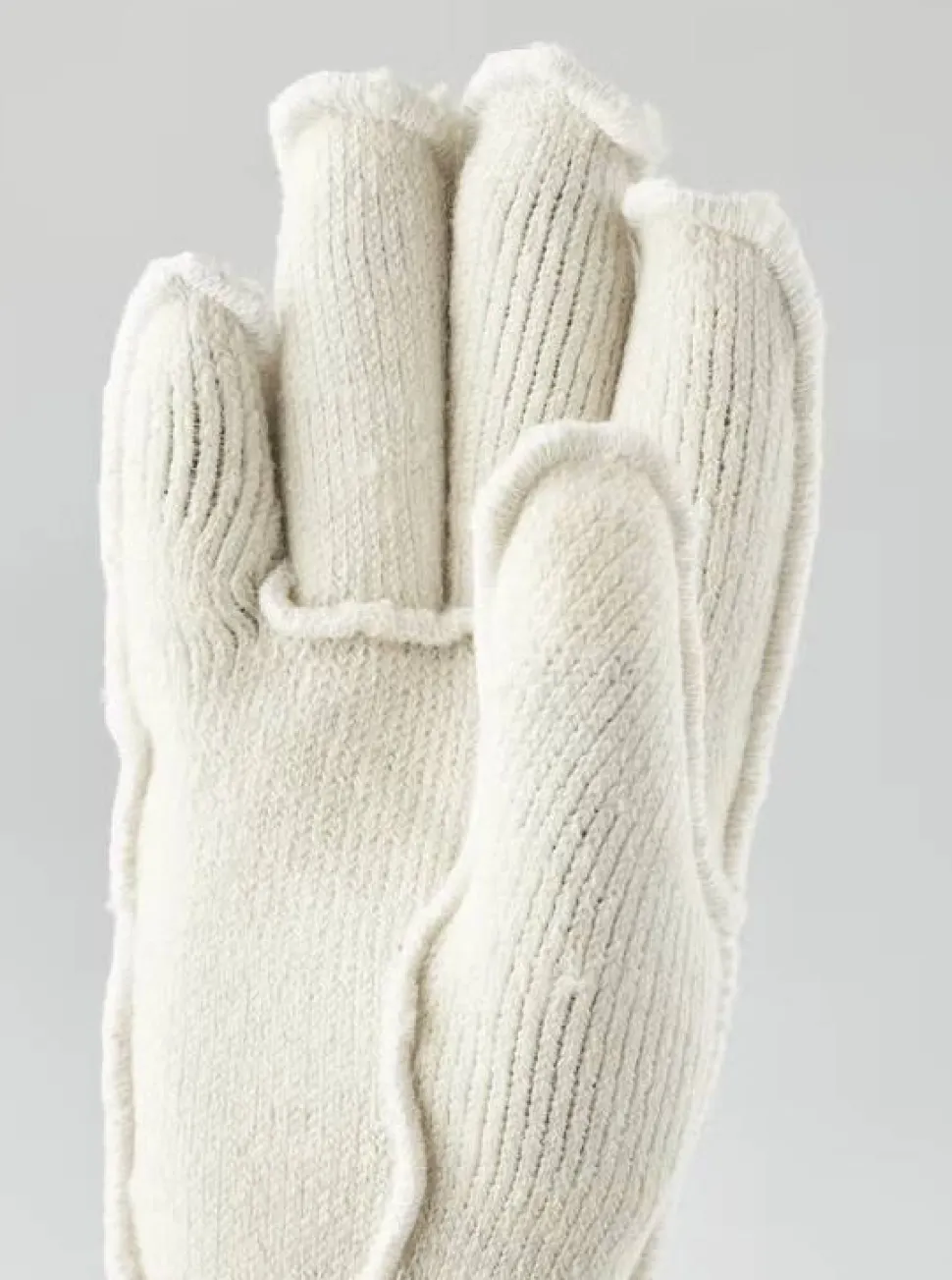 Hestra Wakayama Wool Liner 5-Finger Offwhite