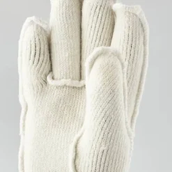 Hestra Wakayama Wool Liner 5-Finger Offwhite