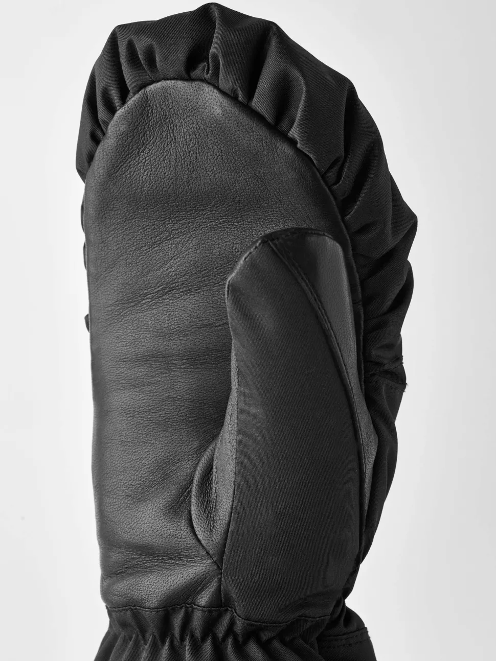 Hestra Women's Primaloft Leather Mitt Black