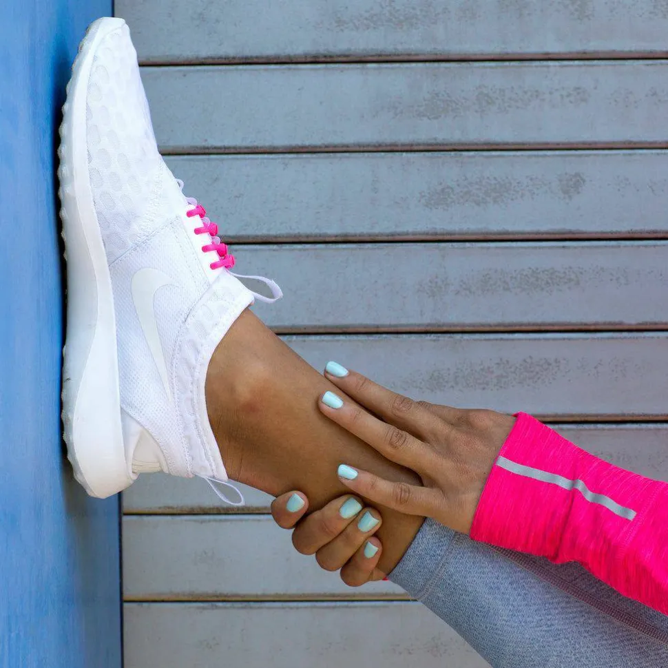 Hickies No Tie Laces 2.0 Neon Pink