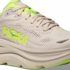 Hoka Men's Bondi 9 Grout/Neon Yuzu