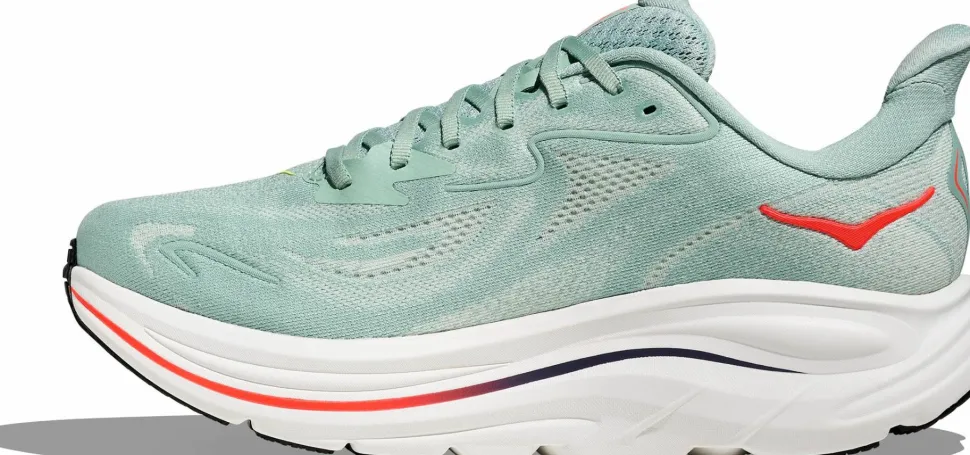 Hoka Men's Clifton 10 Sage/Neon Flame