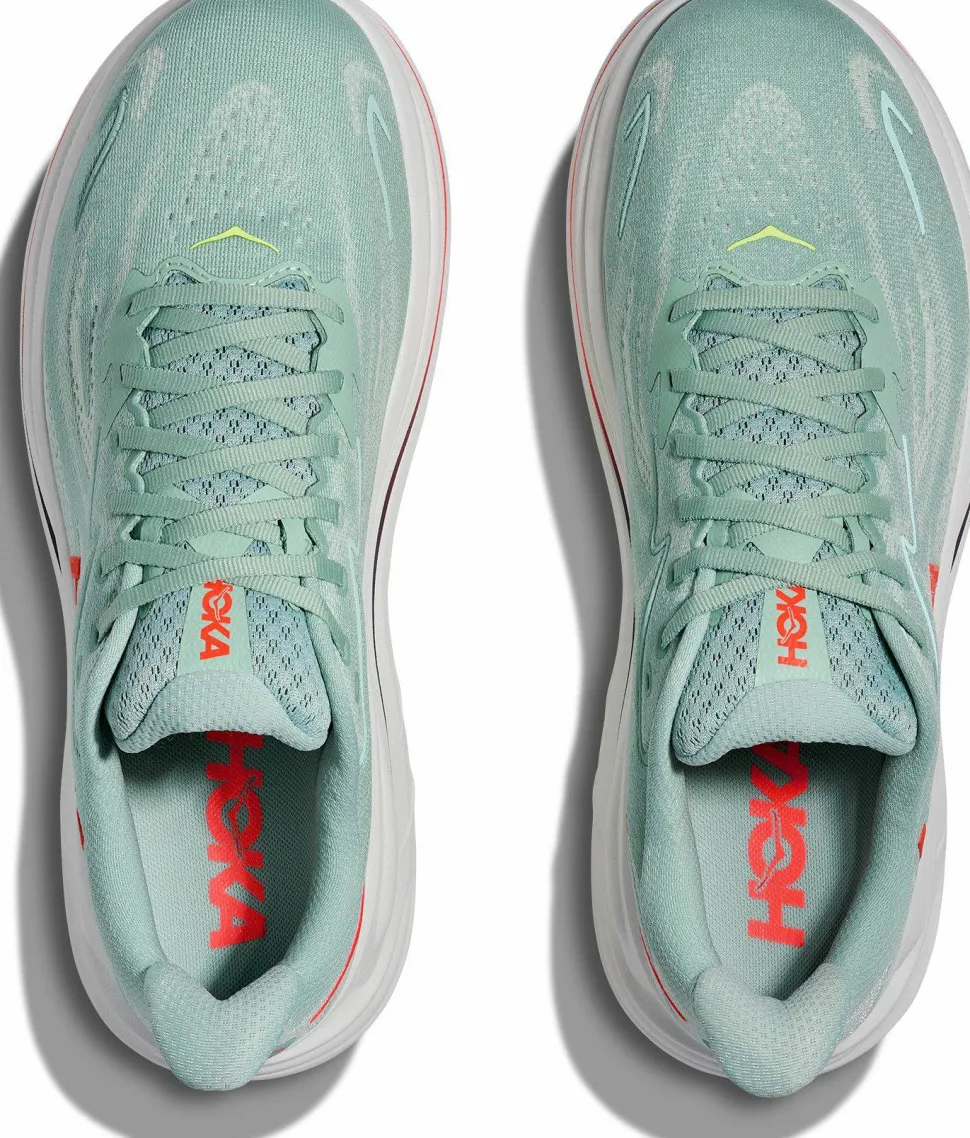 Hoka Men's Clifton 10 Sage/Neon Flame
