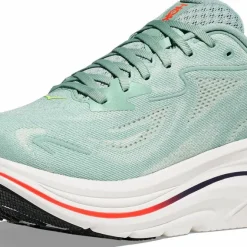 Hoka Men's Clifton 10 Wide Sage/Neon Flame