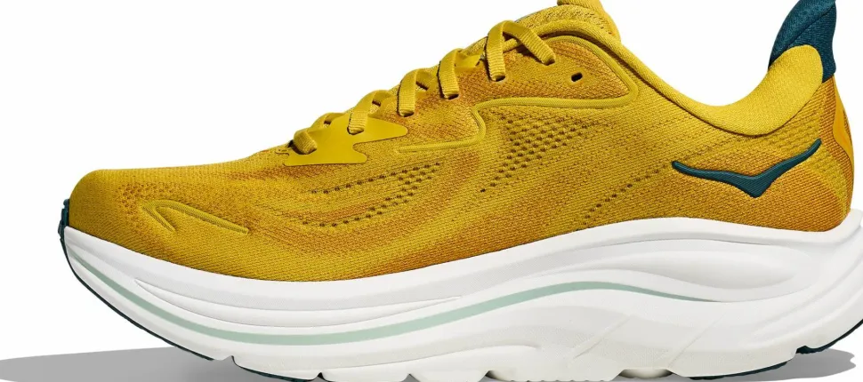 Hoka Men's Clifton 10 Yellow Gold/Tidal Wave