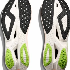 Hoka Men's Mach X 3 White/Neon Tangerine