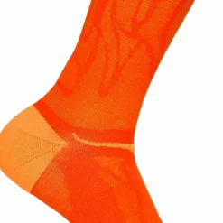 Hoka Unisex Clifton 10 Crew Run Sock Lava