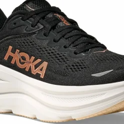 Hoka Women's Bondi 9 Black/Rose Gold
