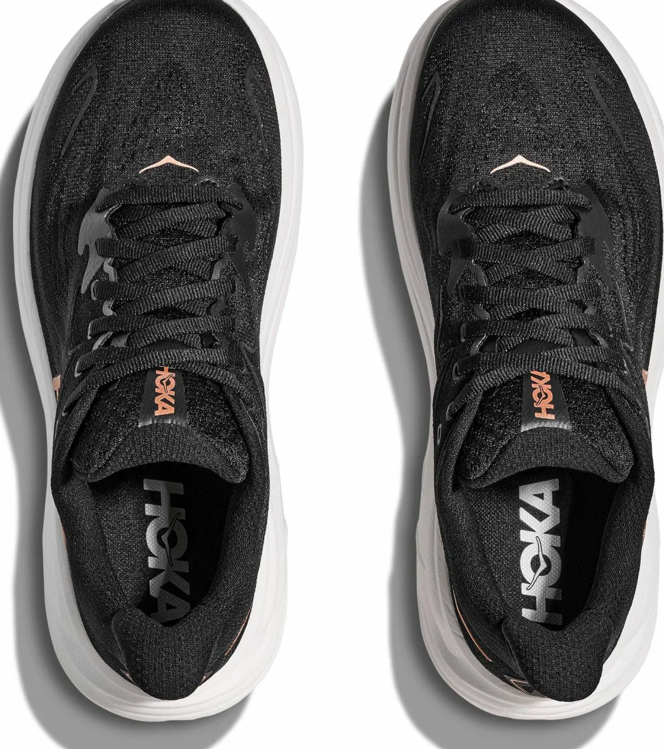 Hoka Women's Clifton 10 Black/Rose Gold