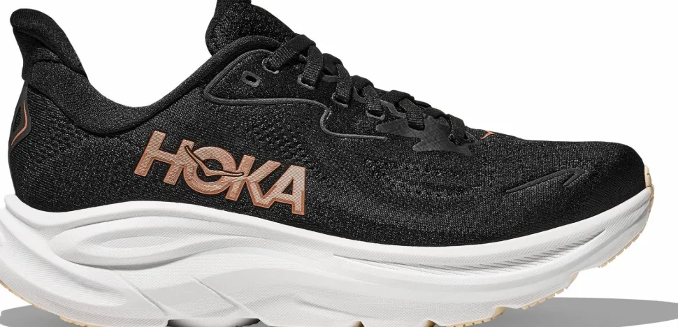 Hoka Women's Clifton 10 Black/Rose Gold