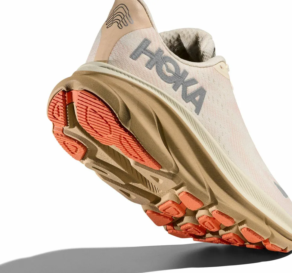 Hoka Women's Clifton 9 GORE-TEX Eggshell / Khaki