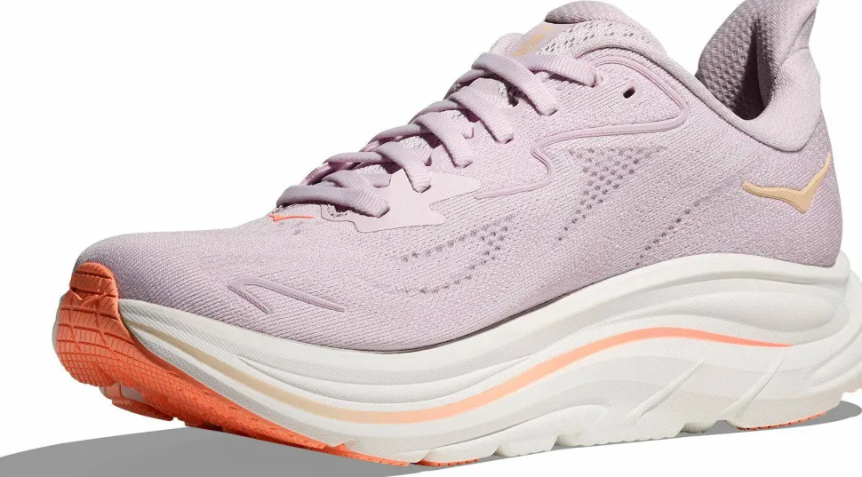 Hoka Women's Clifton 10 Lilac Cream / Tangerine Glow