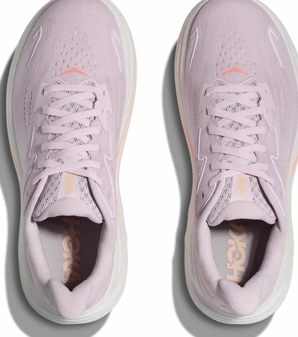 Hoka Women's Clifton 10 Lilac Cream / Tangerine Glow