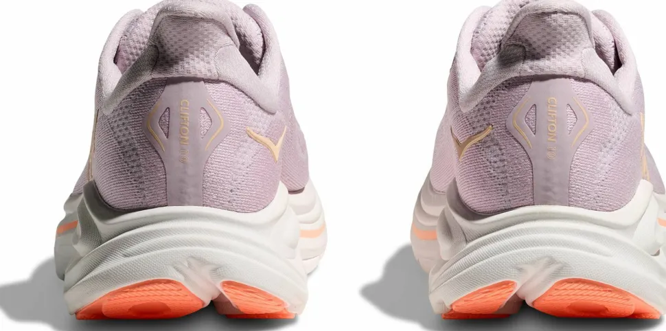 Hoka Women's Clifton 10 Lilac Cream / Tangerine Glow