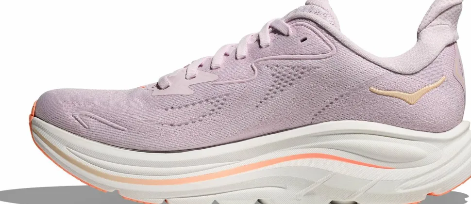 Hoka Women's Clifton 10 Lilac Cream / Tangerine Glow