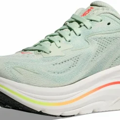 Hoka Women's Clifton 10 Sea Glass / Neon Flame