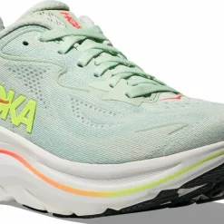 Hoka Women's Clifton 10 Sea Glass / Neon Flame